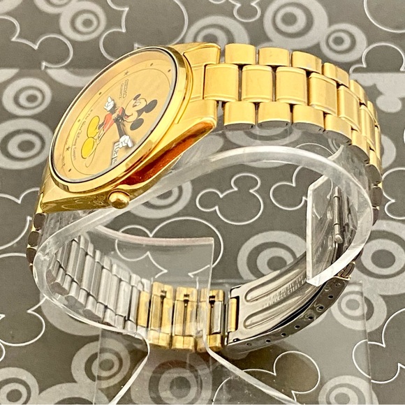 Vintage Disney x Seiko Starburst Mickey Mouse Men’s Unisex Watch with Box - Picture 7 of 13